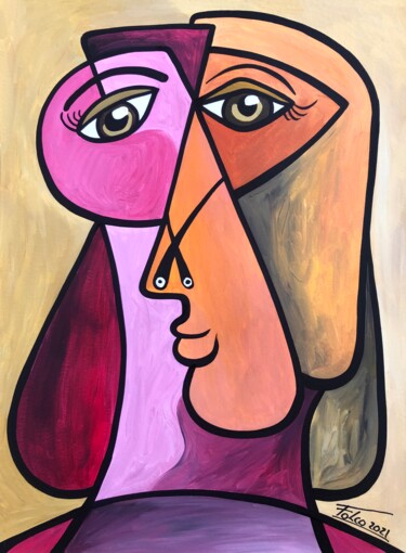 Painting titled "Alina." by Laurent Folco, Original Artwork, Acrylic
