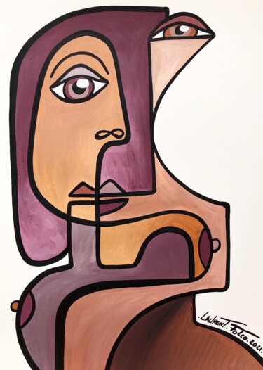 Pintura titulada "Diala" por Laurent Folco, Obra de arte original, Acrílico