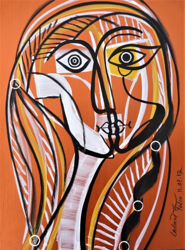 "Portrait feminin cu…" başlıklı Tablo Laurent Folco tarafından, Orijinal sanat, Akrilik
