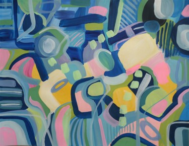Pittura intitolato "abstraction" da Laurent Folco, Opera d'arte originale, Acrilico