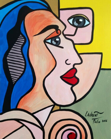Painting titled "Rossy de Palma" by Laurent Folco, Original Artwork, Acrylic
