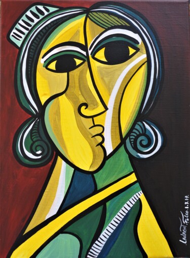 Painting titled "Dolorés" by Laurent Folco, Original Artwork, Acrylic