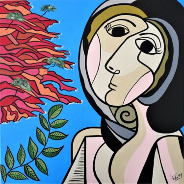 Peinture intitulée "La fille de l'Ester…" par Laurent Folco, Œuvre d'art originale, Acrylique