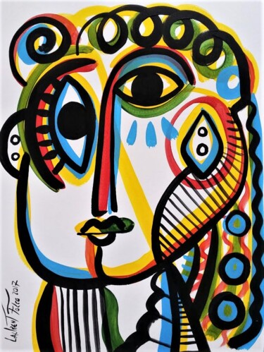 Peinture intitulée "Carnaval Numéro 2" par Laurent Folco, Œuvre d'art originale, Acrylique