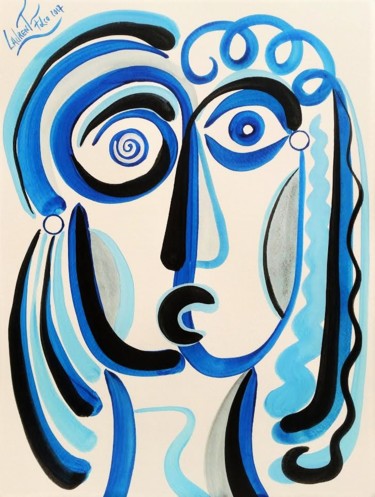 Pacifique numéro 6. Peinture intitulée "Pacifique numéro 6." par Laurent Folco, Œuvre d'art originale, Acrylique