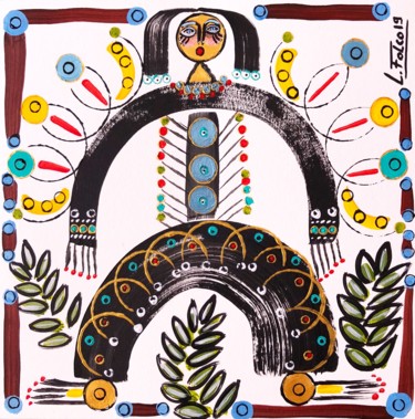 zulu 1 Painting titled "zulu 1" by Laurent Folco, Original Art, Acrylic