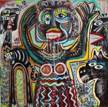 PHOBIA Peinture intitulée "PHOBIA" par Laurent Folco, Œuvre d'art originale, Acrylique
