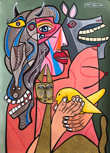 L’autre Peinture intitulée "L’autre" par Laurent Folco, Œuvre d'art originale, Acrylique