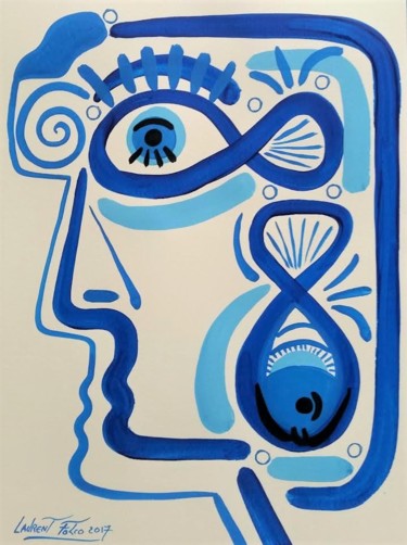 Pacifique 3 Peinture intitulée "Pacifique 3" par Laurent Folco, Œuvre d'art originale, Acrylique