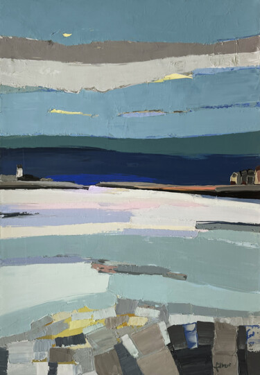 Картина под названием "Port de Dunkerque" - Laurent Gilbert, Подлинное произведение искусства, Акрил