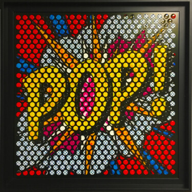 Картина под названием "POP" - Laurent Gros, Подлинное произведение искусства, Цифровая живопись Установлен на Алюминий