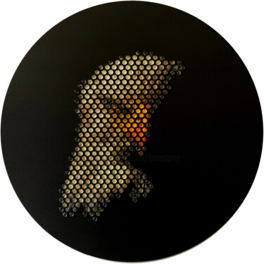Картина под названием "FALCON" - Laurent Gros, Подлинное произведение искусства, Цифровая живопись Установлен на Алюминий