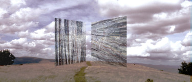 Installation intitulée "La porte minérale" par Laurent Hunzinger, Œuvre d'art originale, Installation d'art