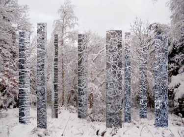 Инсталляция под названием "Installation hivern…" - Laurent Hunzinger, Подлинное произведение искусства, Искусство инсталляции