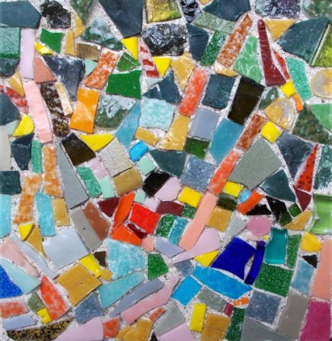 Sculpture titled "Deviser" by Laurent Hunzinger, Original Artwork, Mosaic