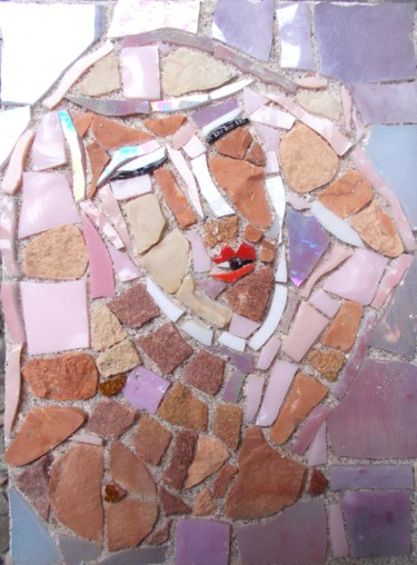 Sculpture titled "petite poitrine" by Laurent Hunzinger, Original Artwork, Mosaic