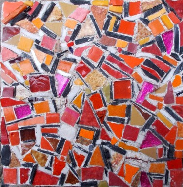 Escultura titulada "Formes  géométriques" por Laurent Hunzinger, Obra de arte original, Mosaico Montado en Otro panel rígido