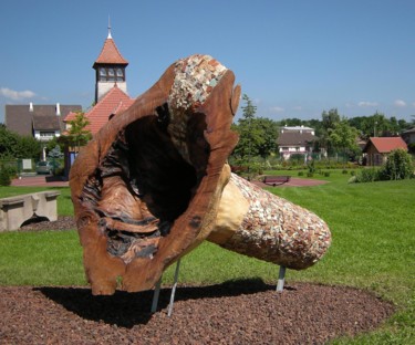 Sculptuur getiteld "lutz-et-hunzinger23…" door Laurent Hunzinger, Origineel Kunstwerk, Mozaïek