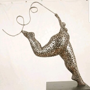 Skulptur mit dem Titel "Arabesque" von Laurent Maëro, Original-Kunstwerk, Edelstahl