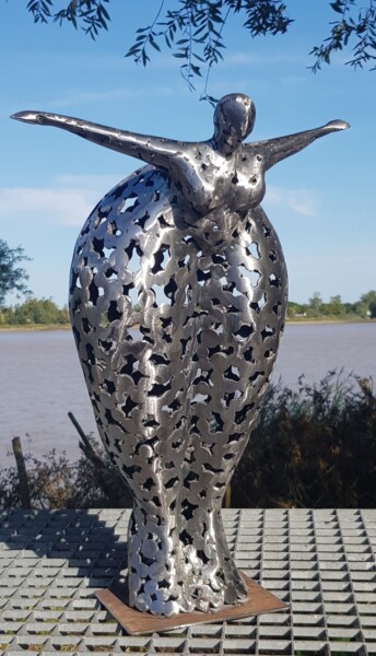 雕塑 标题为“Plongeon ( petit)” 由Laurent Maëro, 原创艺术品, 不锈钢