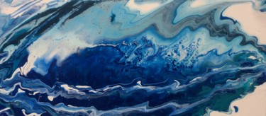 Peinture intitulée "Blue Wave" par Laurent Magrez (LMag), Œuvre d'art originale, Acrylique