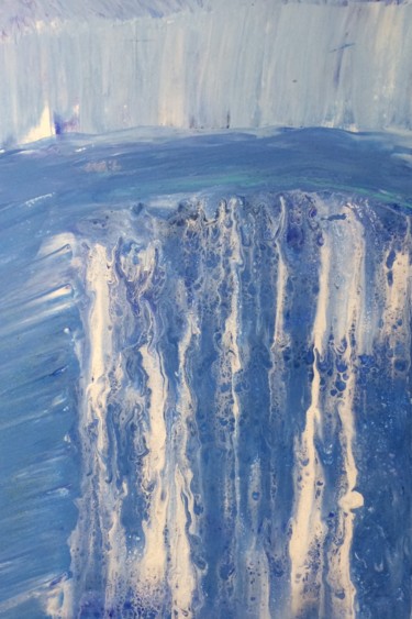 Peinture intitulée "Waterfall the begin…" par Laurent Magrez (LMag), Œuvre d'art originale, Acrylique