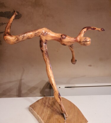 Sculpture intitulée "la danseuse" par Laurent Malouvet, Œuvre d'art originale, Bois