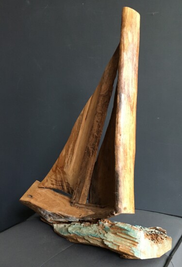 Sculpture intitulée "le vendée bois" par Laurent Malouvet, Œuvre d'art originale, Bois