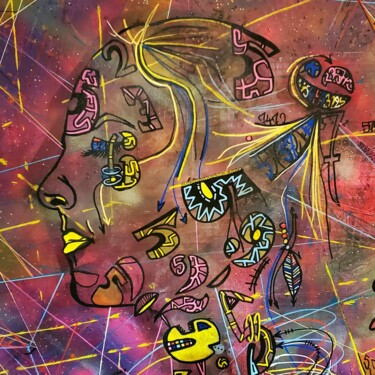 "Constellation chign…" başlıklı Tablo Laurent Martinez (Elemart31) tarafından, Orijinal sanat, Akrilik