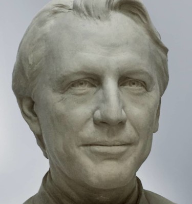 「Portrait avocat」というタイトルの彫刻 Laurent Mcによって, オリジナルのアートワーク, 粘土