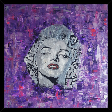 Painting titled "Glossy Marilyn" by Elmago, Original Artwork, Acrylic
