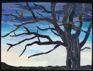 Painting titled "L'arbre" by Laurent Poloni, Original Artwork