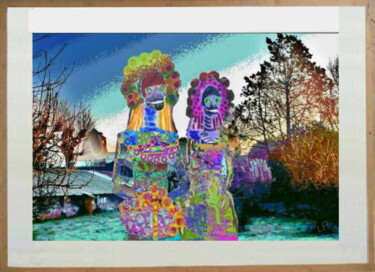 Digitale Kunst mit dem Titel "B6b...peinture numé…" von Laurent Pradat, Original-Kunstwerk, Digitale Malerei