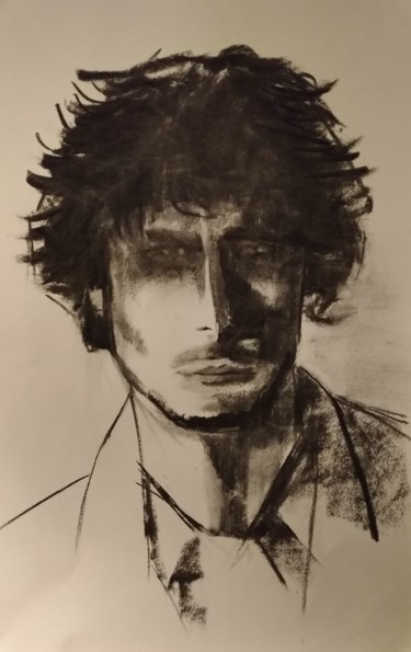 Dessin intitulée "Portrait 1er cours" par Laurent Rbld, Œuvre d'art originale, Fusain