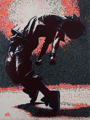 Pintura intitulada "Le danseur 2" por Laurent Roybet, Obras de arte originais, Tinta spray