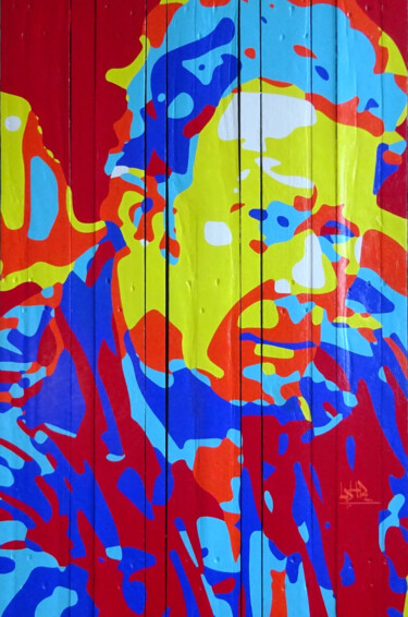Картина под названием "Tom Waits" - Laurent Roybet, Подлинное произведение искусства, Акрил