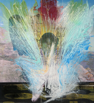Pintura intitulada "Brebis - Série Aspi…" por Laurent Valera, Obras de arte originais, Tinta Montado em Outro painel rígido