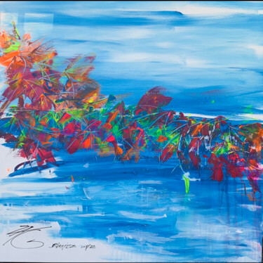 Painting titled "« SUMMERTIME »" by Laurent Zagarri, Original Artwork, Acrylic Mounted on Wood Stretcher frame