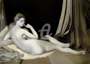 Peinture intitulée "L' Amant caché de l…" par Laurent Berthe, Œuvre d'art originale, Huile
