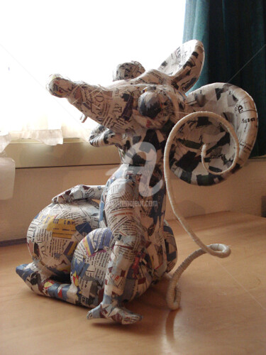Sculpture intitulée "Confettis pour fini…" par Laurent Berthe, Œuvre d'art originale