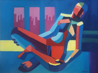 Nu³ Peinture intitulée "Nu³" par Laurent Chimento, Œuvre d'art originale, Huile