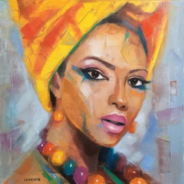 Noémie Peinture intitulée "Noémie" par Laurent Chimento, Œuvre d'art originale, Huile