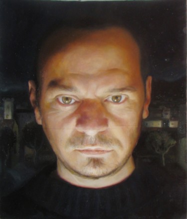 Peinture intitulée "autoportrait" par Laurent Chimento, Œuvre d'art originale