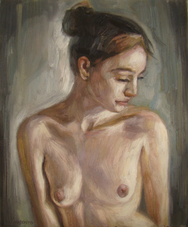 Peinture intitulée "nu" par Laurent Chimento, Œuvre d'art originale