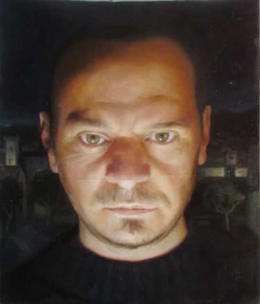 Painting titled "autoportrait-05.jpg" by Laurent Chimento, Original Artwork