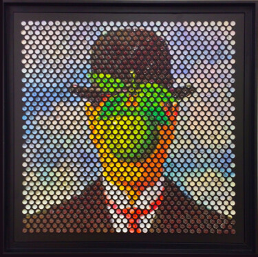 MISTER GREEN Peinture intitulée "MISTER GREEN" par Laurent Gros, Œuvre d'art originale, Peinture numérique Monté sur Aluminium