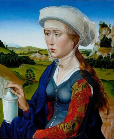 Peinture intitulée "Marie Madeleine de…" par Laurent Le Lann, Œuvre d'art originale