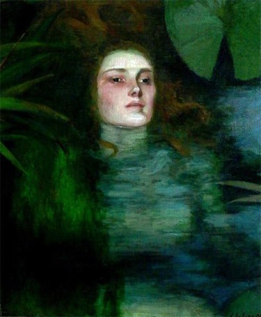 Peinture intitulée "Ophelie" par Laurent Le Lann, Œuvre d'art originale