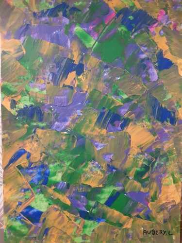 Pintura intitulada "Forêt" por Laurie Aubéry, Obras de arte originais, Acrílico
