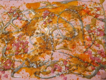 Malerei mit dem Titel "mélange furtif" von Laurie Aubéry, Original-Kunstwerk, Acryl